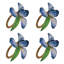 Meadow Walk Iris Napkin Ring - Chambray