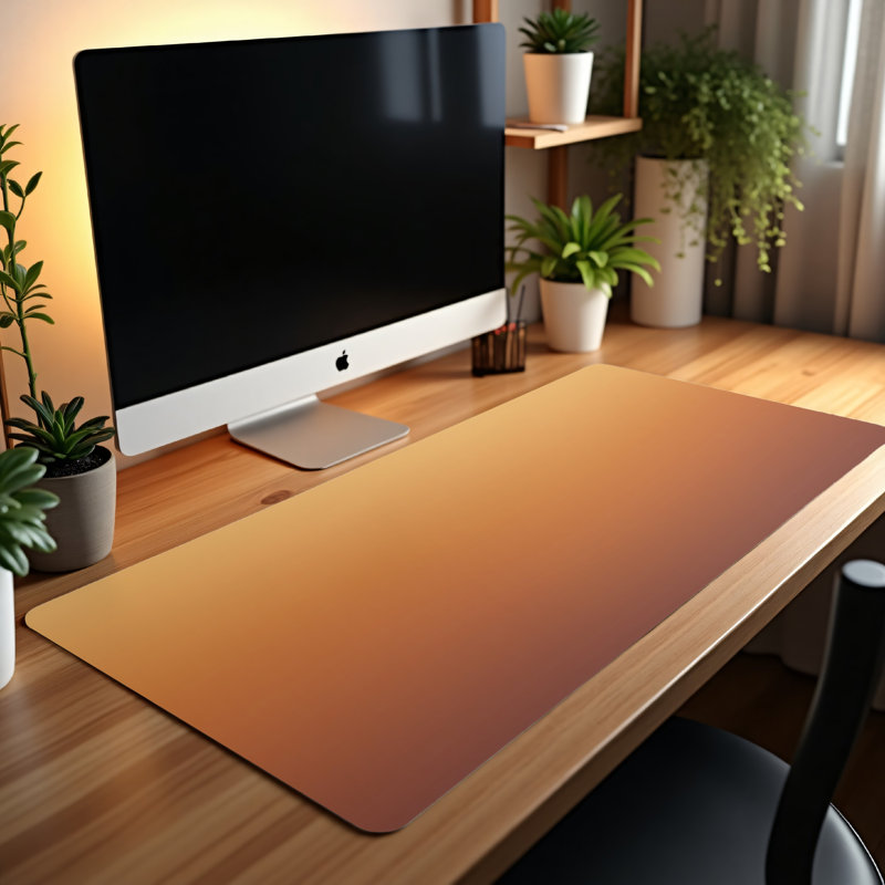 Polyester Desk Pad, 14.4x12.1