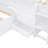 L-Shaped  Space-Saving Twin Loft And  Twin  Platform Bed With 7 Drawers And Full Guardrails(WHITE)
