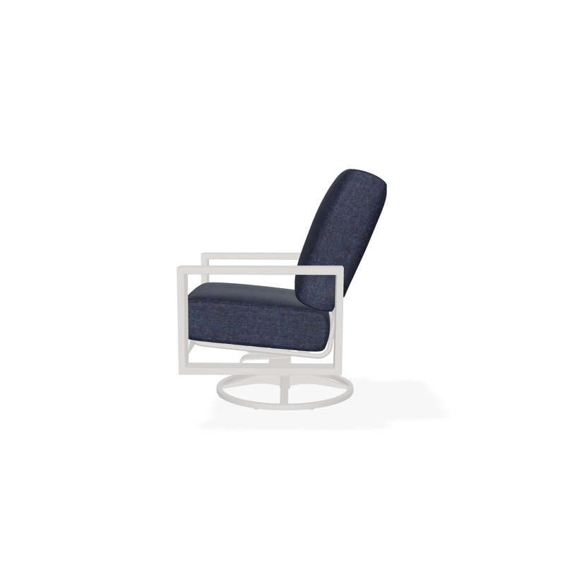 Larssen Outdoor Lounge Chair, Spectrum Indigo Sunbrella®, Snow