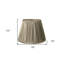 19" Ash Slanted Pleated Tafetta Lampshade-645898316-645898314