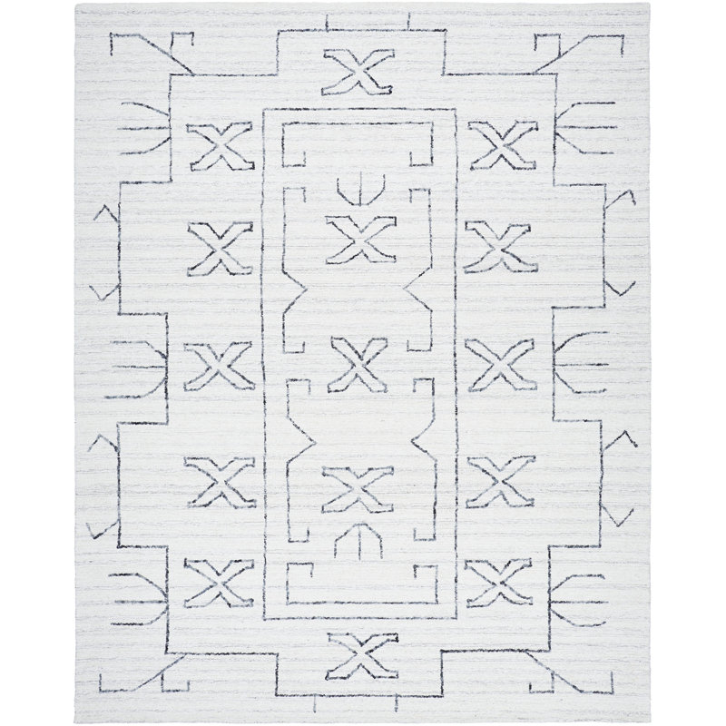 Caelob Wool Oriental Indoor Rug, Rectangle 9' x 12'