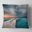 Pier in Ocean in Cloudy Day - Coussin imprimé Pier & Bridge-31040715-31040719