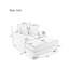 Chaise longue rembourrée Elneda-662928497
