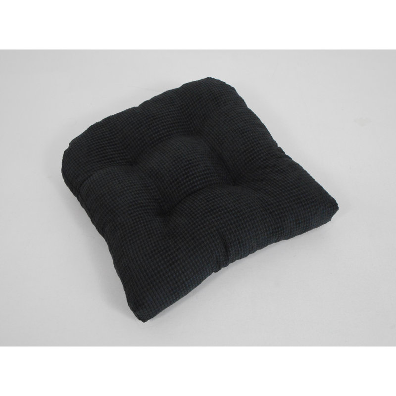 Tyler Outdoor 3'' Dining Chair Chair Pad, Black