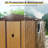 8Ft X 4Ft Outdoor Metal Storage Shed Backyard, Patio, Lawn
