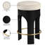 Tabouret de comptoir rembourré en velours Bocceli-1008462367-1008462359