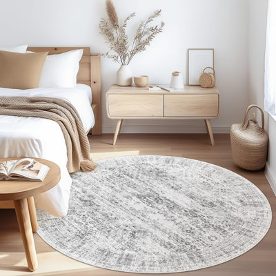 Tapis lavable rétro antidérapant (gris)