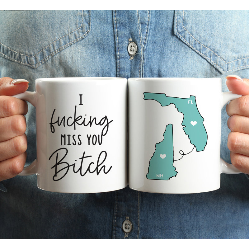 Ceramic Coffee Mug, Florida And New Hampshire