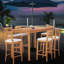 Outdoor 7 - Piece Teak Bistro Set with Cushions