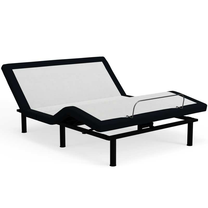 Grey Metal Adjustable Bed With Zero - Head/Foot Articulate Smoothly, Memory Buttons, Wireless Control Freely,, Queen