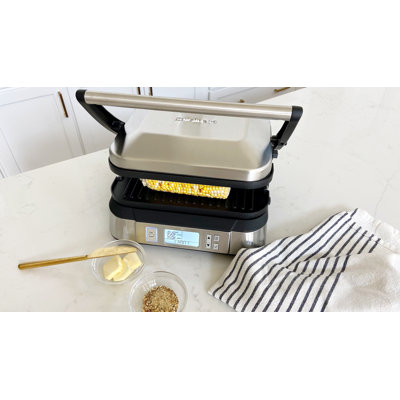 Cuisinart 10.5'' W x 11.5'' D Portable Indoor/Outdoor Use Single Burner Countertop Electric Grill