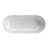 63" Freestanding Solid Surface Stone Resin Bathtub with Overflow and Pop-up Drain-123384697-123514212