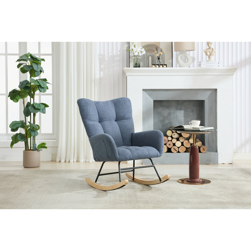 Fauteuil berçant et oscillant Teddy, Navy