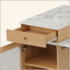 Îlot de cuisine 59,5 po avec table de salle à manger extensible, table de rangement avec rangement double-face, îlot de cuisine avec 2 tiroirs, prise de courant, tablettes ouvertes sur le côté, pour la cuisine, la salle à manger
