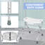 Foldable Height Adjustable Padded Shower Stool