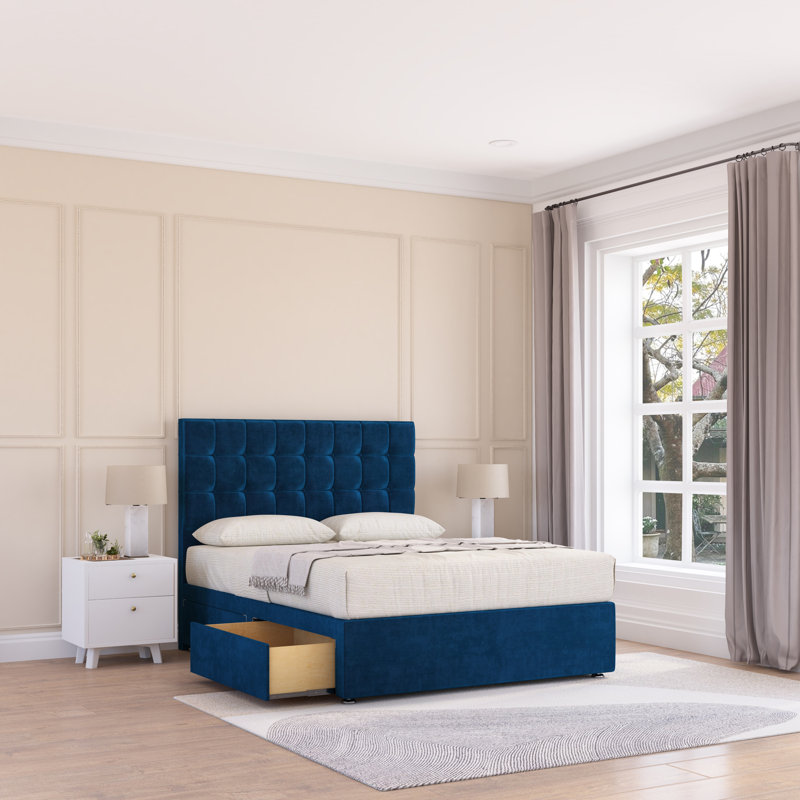 Bed, Double (4'6), Navy