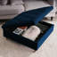 Agoura 93cm Wide Velvet Tufted Square Ottoman with Storage-982048313