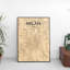Milan City Map - No Frame Print-921150176
