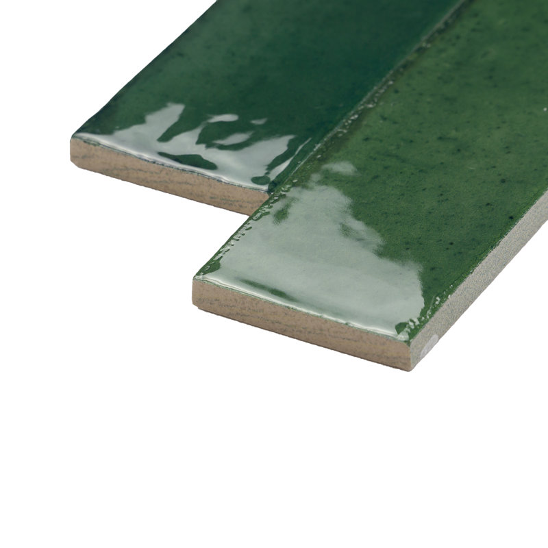 Lucca 2.5" x 9.5" Italian Porcelain Subway Tile, Sea Water Green