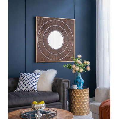 Miroir de décoration murale en fer