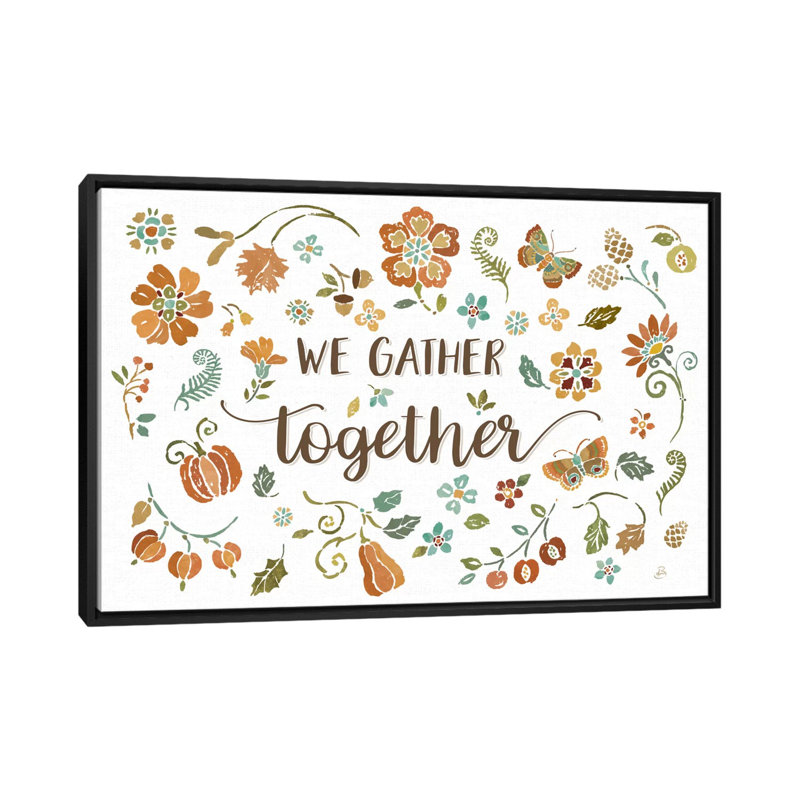 «Autumn Impressions I», impression sur toile, H 32 po x l 48 po x P 1,5 po, Toile avec cadre noir, Pas de tapis