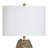Ceramic Table Lamp - Samsun Gold - White Shade