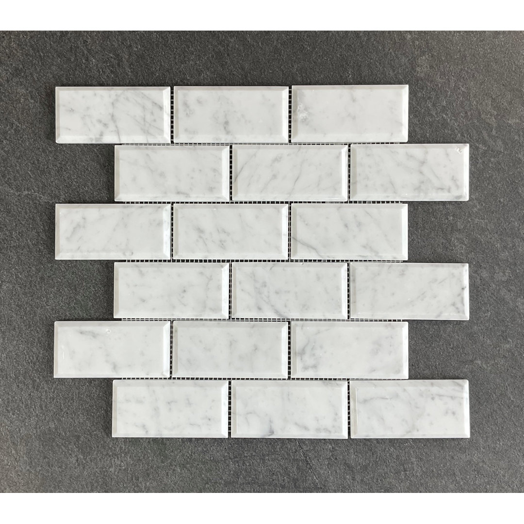 2" x 4" Marble Brick Joint Mosaic Wall & Floor Tile ES Stone 