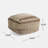 Rustic Wool And Cotton Large Pouf, Brown