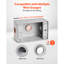 Boîte électrique d'extérieur, 4,5 x 2,8 x 2 po, boîte de jonction résistante aux intempéries, conduit électrique convenable de 1/2 po ou 3/4 po, protecteur de prise à grande capacité de 18,3 pieds cubes, gris