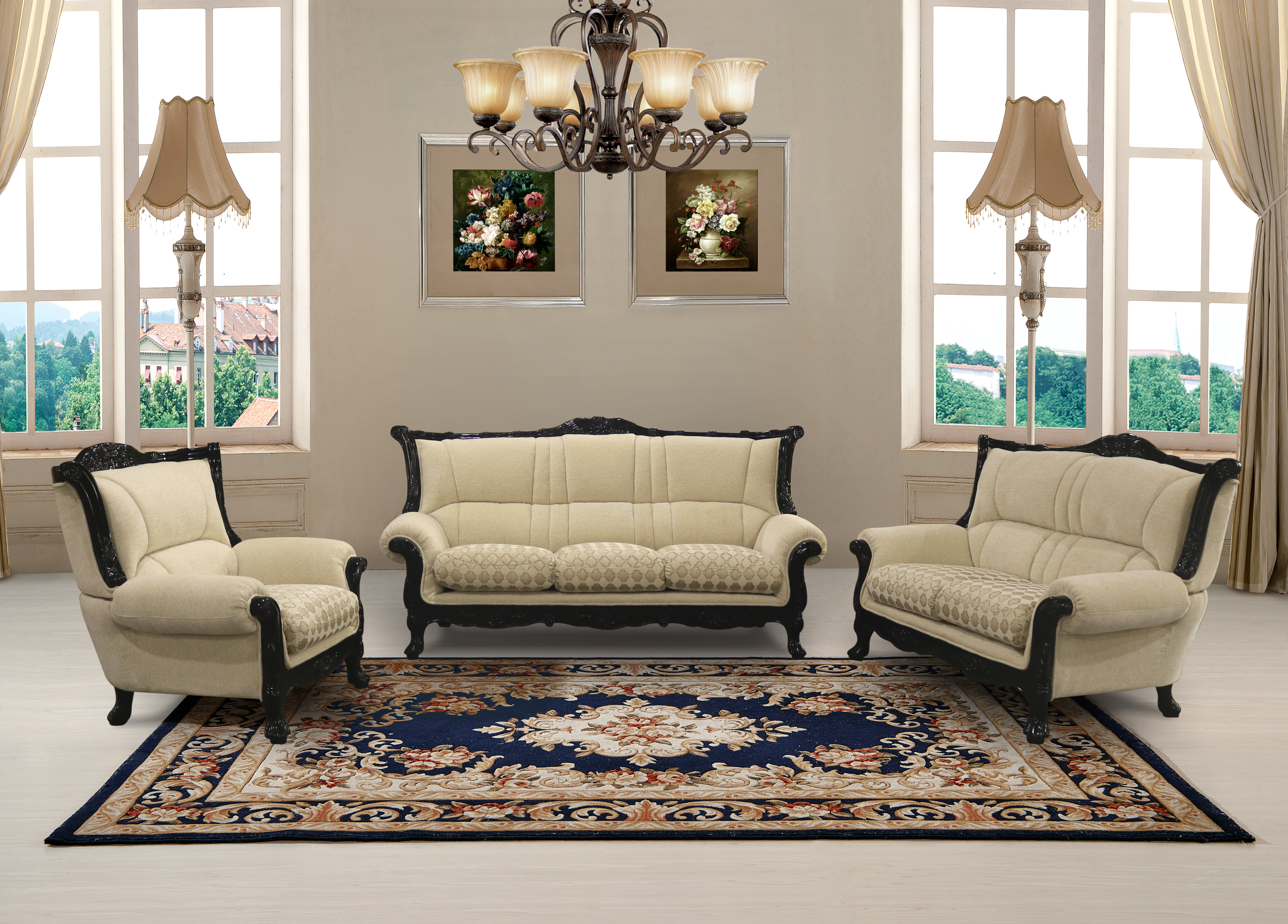 astoria grand vidette 3 - piece living room set | wayfair