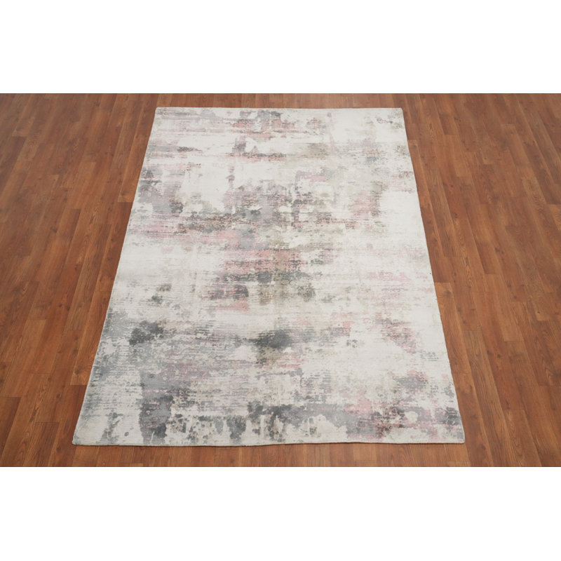 Tapis abstrait délavé 5 x 7