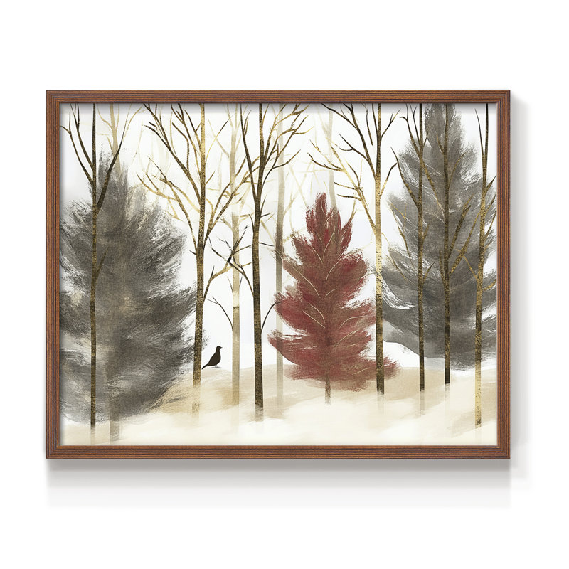 Art de Noël - CLVI - reproduction encadrée - réarmable, H 8 po x l 10 po, Noyer