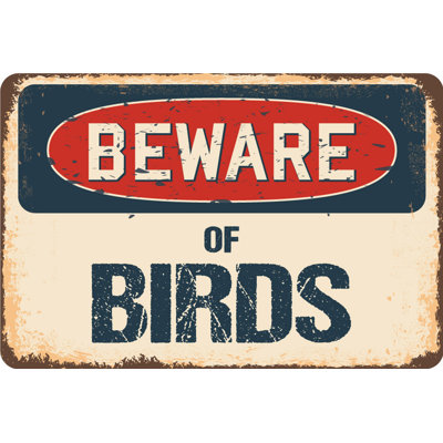 Panneau «Amberjack Beware of Birds»