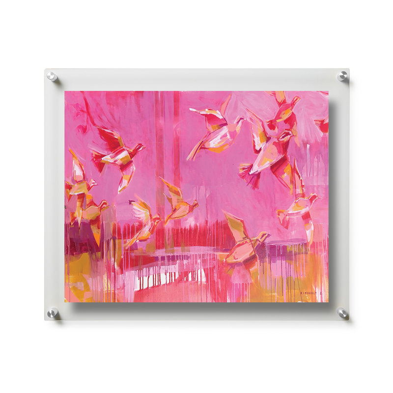 Fly by Flutter by Kimberly Zukley, 19" H x 23" W, Framed Print without Mat