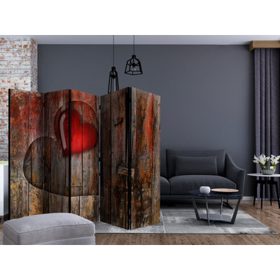 Cardwell 225cm W x 172cm H 5 - Panel Solid Wood Folding Room Divider