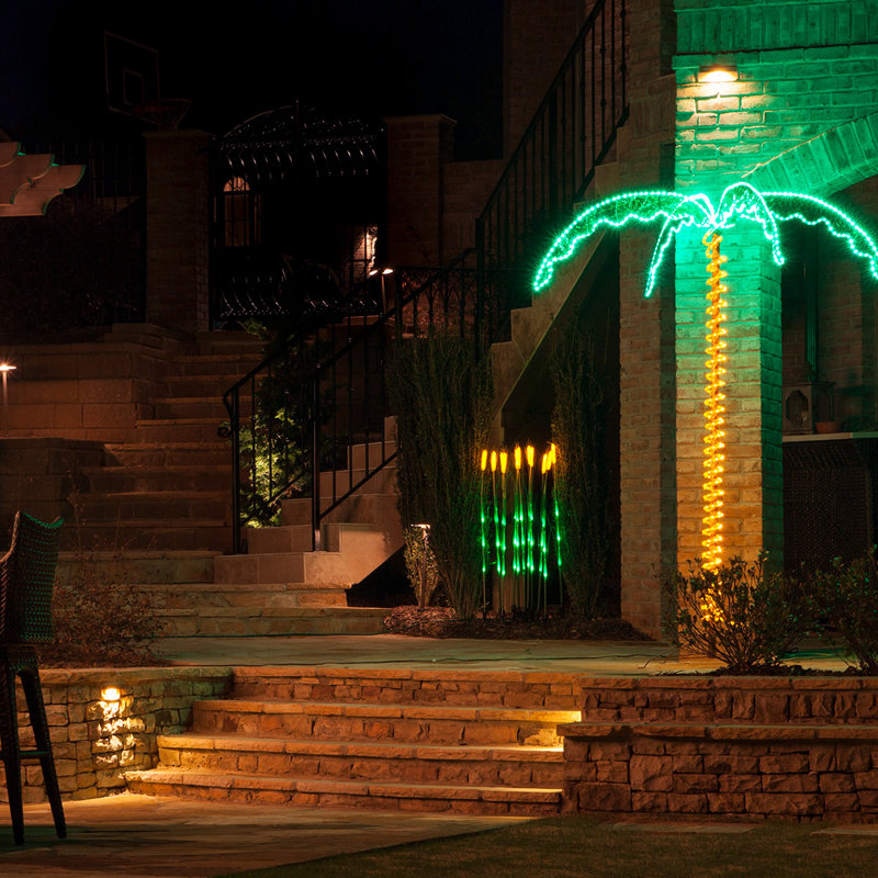 LED Rope Light Palm Lighted Trees & Branches, 7 Ft.