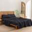 Drap-housse Bestouch 100% coton lin lavé-115280930-115280933