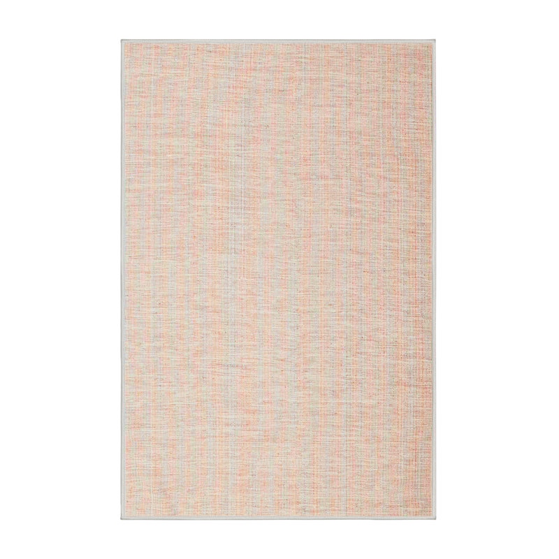 Tapis de zone rose contemporaine, Rectangle 5 pi x 7 pi