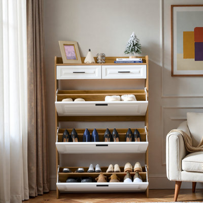 Armoire à chaussures avec 2 tiroirs