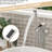Freestanding Waterfall Bathroom Faucet, 360 Swivel Spout And Hand Shower, Dual Temperature, Brushed Nickel Brass Faucet With Tub Detachable Handheld, Rotatable, Temperature Control,-120883119