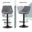 Swivel Adjustable Height Counter Stool with Metal Frame-1411078343