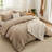 Bedsure Queen Comforter Set 5 Pieces - Bed in a Bag with Fleece Throw Blanket and Decorative Pillow, Lightweight Bedding Comforter Sets, All Season Bedding, Khaki-105526947-105526952