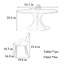 Table ronde et chaise de luxe simple et moderne-109978318