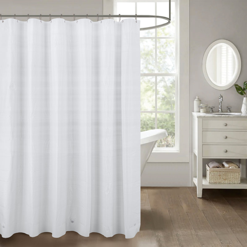 Doublure de douche gaufrée gaufrée Peva, Blanc