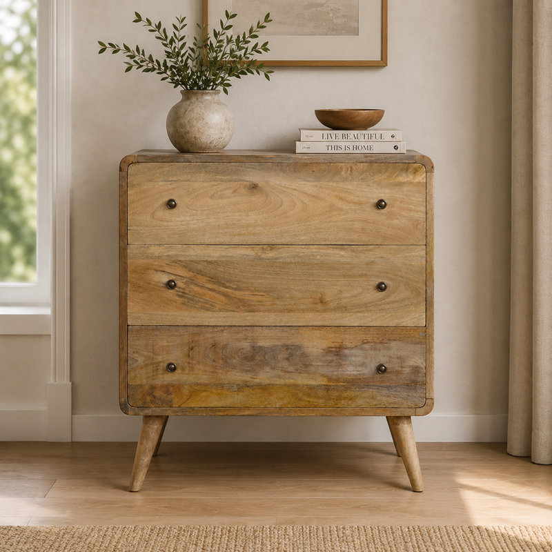 Commode courbée en chêne-Ish