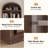 71" Tall 5-Tier Wooden Bookshelf, Open Display Storage Shelf-424150607