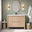 Meuble-lavabo simple autoportant 48 po avec lavabo, robinet et drain Modern Farmhouse