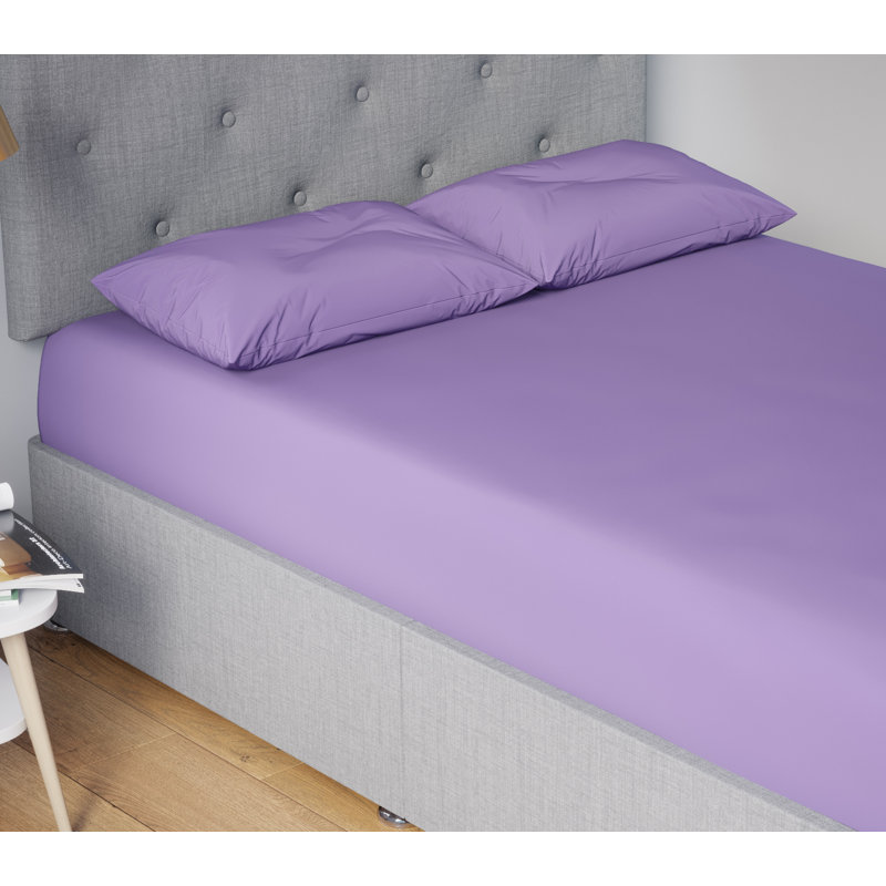 Milja Polycotton Housewife Pillowcase Pair, Lilac