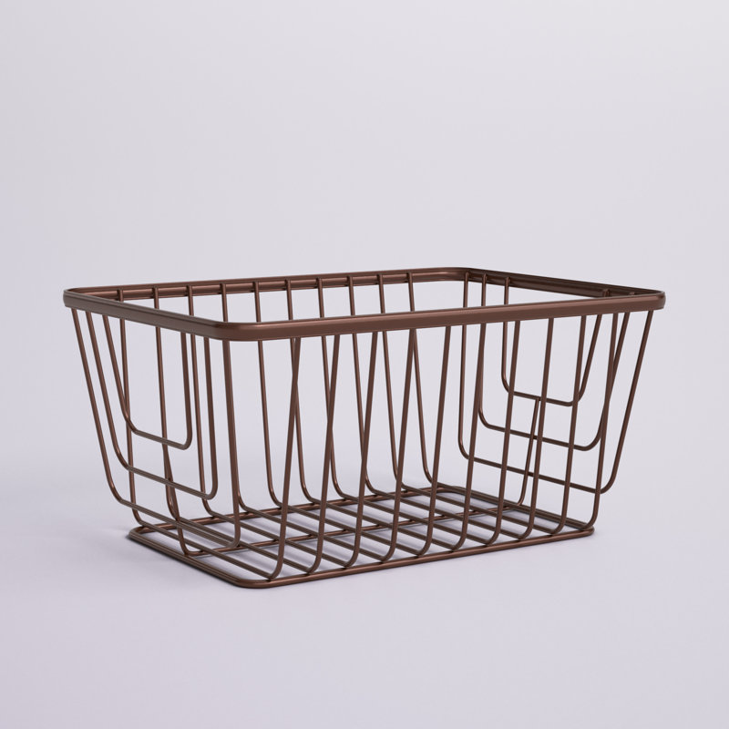 Dotted Line™ Ashley Decorative Basket, Bronze